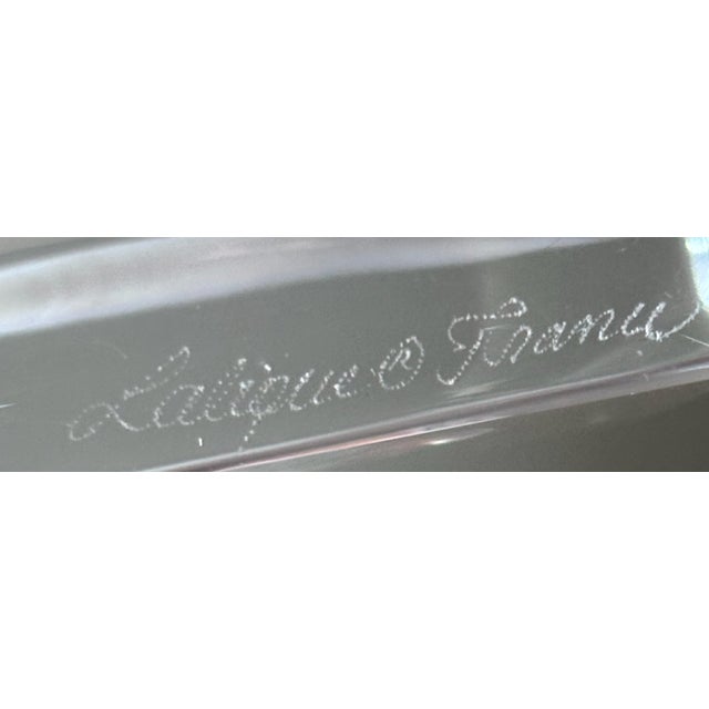 Rinceaux Mirror from Cristal Lalique, 1950 For Sale - Image 4 of 5