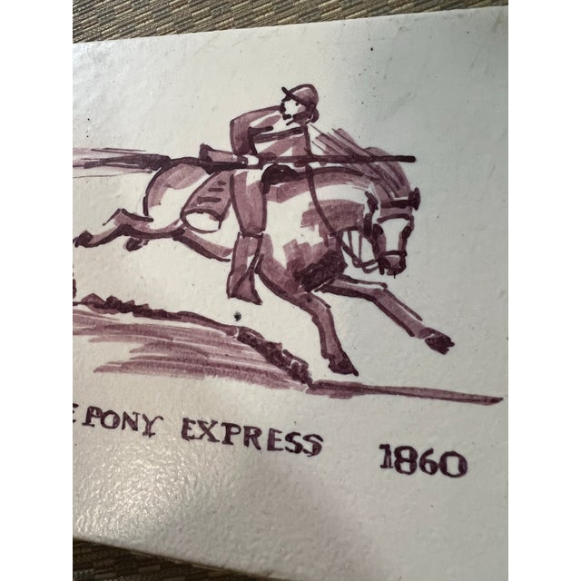 Carter Tile Products the Pony Express 1860 For Sale - Image 4 of 6