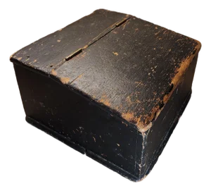 Antique Primitive Slant Front Writing Box
