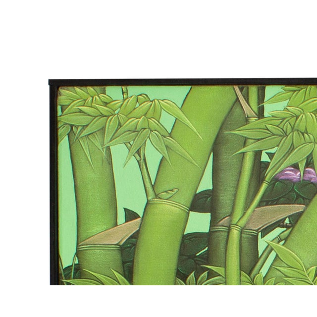 Green Painting of a Tropical Scene by W. Kuparyadi For Sale - Image 8 of 8