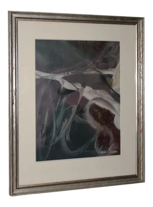 Bruce Brown (American, B. 1938) Original Abstract Oil on Paper C.1994