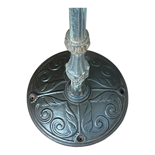 Neoclassical Antique Neoclassical Torchiere Oil Floor Lamps- Set of 2 For Sale - Image 3 of 11