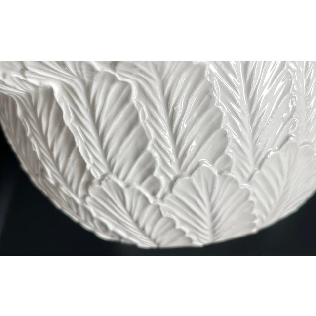White Vintage Italian Ceramic Tulipiere For Sale - Image 8 of 12