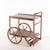 Wooden Serving Cart in Oak, 1970s For Sale - Image 15 of 15