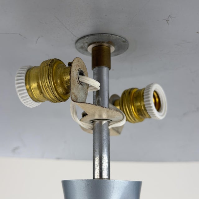 Industrial Grey Metal Desk Lamp, Italy, 1960s For Sale - Image 12 of 18
