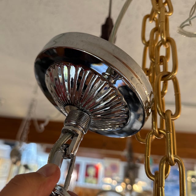 Vienna Full Spectrum Essa Chrome Pendant Light For Sale - Image 10 of 12