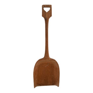 Vintage Artisan Made Folk Art Wooden Shovel For Sale