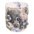 Vintage Signed Studio Pottery Vessel With Abstract Relief Design For Sale