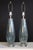 Mid 20th Century Mezza Murano Style Aqua Frost Lamps - a Pair For Sale - Image 9 of 14
