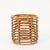Gold Rattan and Wicker Round Pouf Stool attributed to Tito Agnoli, Italy, 1960s For Sale - Image 8 of 12