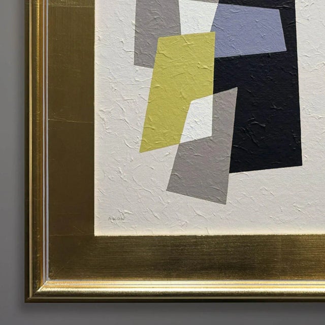 An original polymer painting on canvas board by Michael Aron titled “Quicksilver II” dated 2023. This abstract work was...