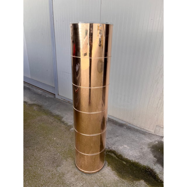 Gold Vintage French Gold Lamp, 1970s For Sale - Image 8 of 10