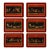 Vintage Set 6 Asprey London Lady Clare Neoclassical Wood Bar Coasters For Sale