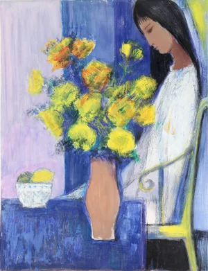 Jose Canes (Dore) Girl in the Blue Room