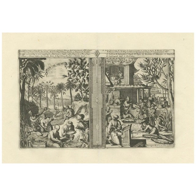 Global Harvests and Crafts: from the East Indies to Chinese Lacquerwork, 1800s, Paper For Sale