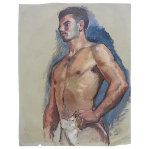 Robert Whitmore Oil Painting Titled Male Portrait