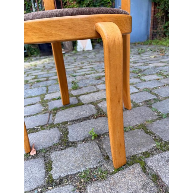 Armchair Series 8000 in Brown and Upholstered Beech by Thygesen & Sørensen for Magnus Olesen For Sale - Image 9 of 11