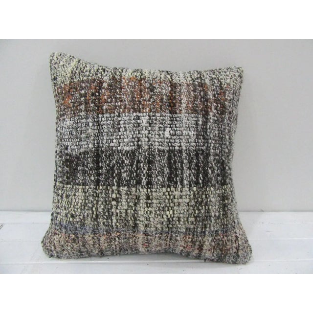 Handwoven Turkish Kilim Pillow Cover For Sale - Image 4 of 4