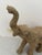 This charming vintage elephant sculpture is a beautifully handcrafted example of mid-century global folk art. Sculpted in...