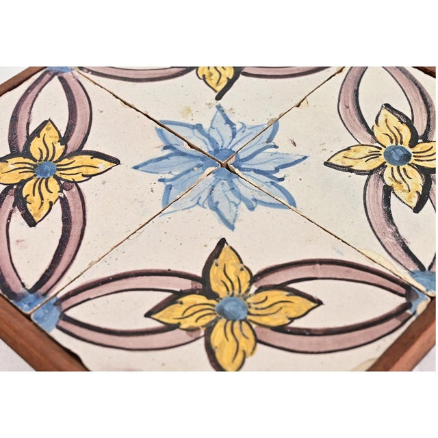 Mid 18th Century Framed Set of 18th Century Portuguese Tiles For Sale - Image 5 of 6
