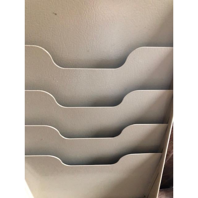 Mid-Century Modern Mid 20th Century Vintage Mid-Century Metal Buddy Magazine or Document Wall Rack For Sale - Image 3 of 5
