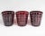 Red Cut to Clear Tumblers and Glasses For Sale - Image 4 of 6