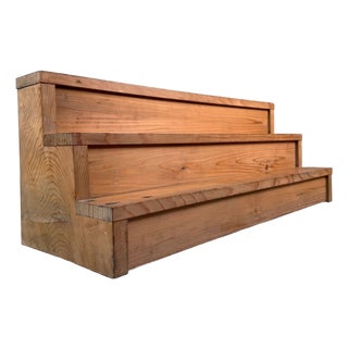 Japanese Wooden Display Stand, 1960s For Sale