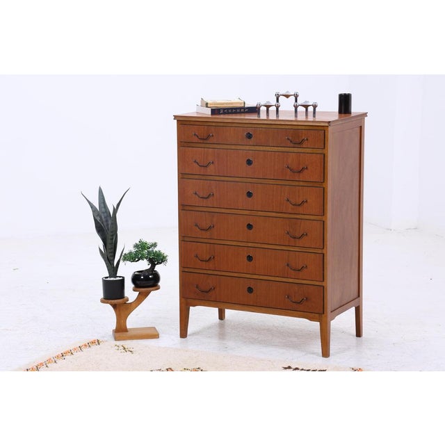 Product details beautiful mid-century teak chest of drawers from the 60s art. No.: 09-09 features * high-quality...