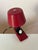 Red Clamp Lamp with Plastic Shade and Switch from Elios For Sale - Image 5 of 11