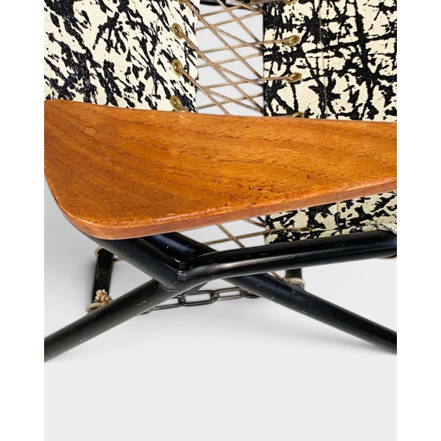 Textile Folding Lounge Chair by Olof Olle Pira, Sweden, 1960s For Sale - Image 7 of 9