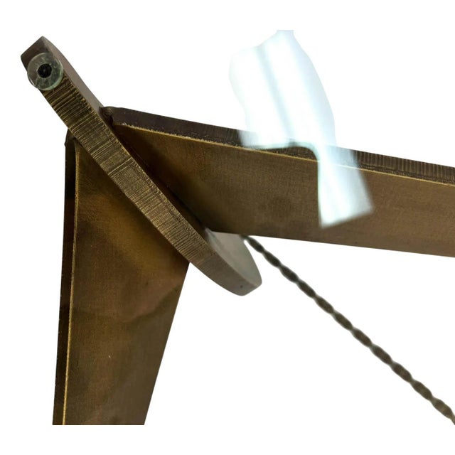Brutalist Vintage Brutalist Forged Iron and Glass Coffee Table For Sale - Image 3 of 9