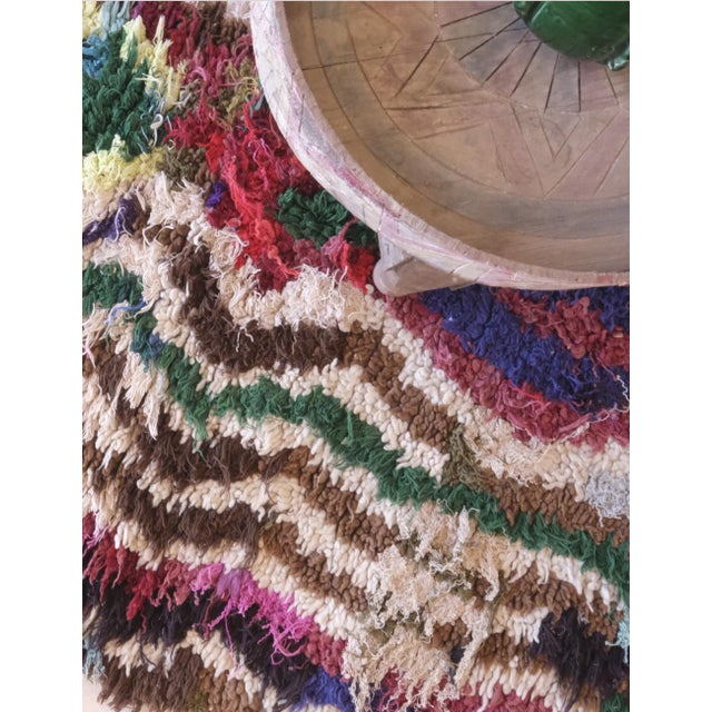 1990s Colorful Moroccan Rug - 5.5 X 2.9 Ft For Sale In Cleveland - Image 6 of 8