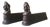Cast Iron Andirons, 1890s, Set of 2 For Sale