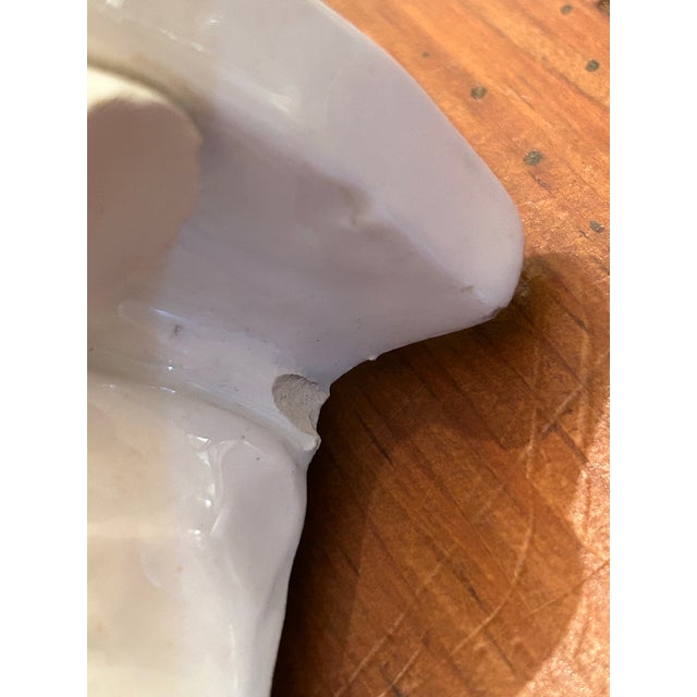 Vintage Capodimonte Style Blanc De Chine Ceramic Wall Bracket For Sale - Image 10 of 12