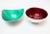Reed and Barton Set of Two Mid-Century Reed and Barton "Color Clad" Green and Ruby Red Silver-Plated Bowls For Sale - Image 4 of 13