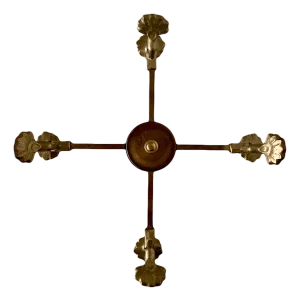 Adjustable Brass Planter / Pot / Bowl Display Stand Pedestal Trestle - Andrea by Sadek