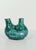 Ceramic Vintage Handcrafted Majolica Multiple Openings Vase in Hurt Shape, 1981 For Sale - Image 7 of 17