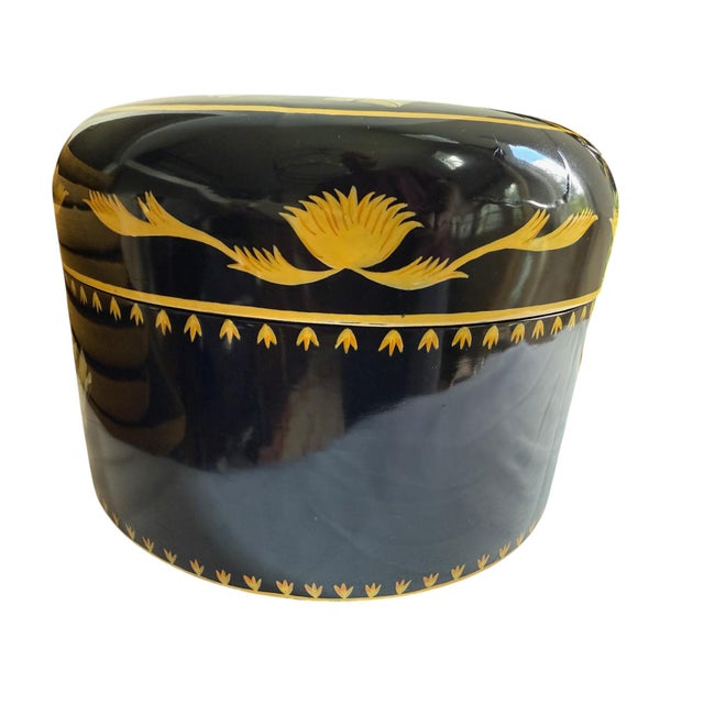 Maitland-Smith Round Lidded Boxes - A Pair For Sale - Image 10 of 18