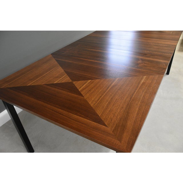 1960s Refinished 86” Walnut Dining Table For Sale - Image 10 of 10