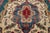 Textile Vintage Hand-Knotted Blue Wool Rug Persian Tabriz With Medallion Design For Sale - Image 7 of 9