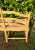 Tan Country French Bench Settee Canned Seats Vintage For Sale - Image 8 of 10