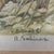 Vintage R. Salinas Signed, Numbered Print Lithograph of Two Golden Retrievers For Sale - Image 4 of 5
