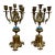 Antique Ormolu Style Gilt Bronze Five Arm Candelabras - Pair For Sale