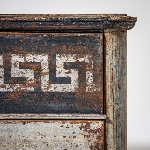 Wood South German Chest of Drawers, 1835 For Sale - Image 7 of 8