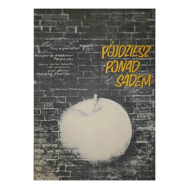 Vintage Pojdziesz Ponad Sadem Poster, 1974 For Sale