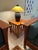 Arts & Crafts 1990s Mission Style Arts and Crafts Hammered Bronze Metal Amber Light Table Lamp For Sale - Image 3 of 9