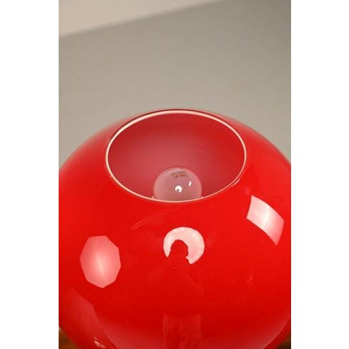 Large Space Age Table Lamp with Glass Shade from Erco For Sale - Image 5 of 13