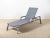 Silver and Carbon Grey Trig Arm Chaise Silver by Janus Et Cie For Sale - Image 6 of 6