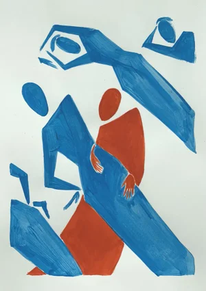 Waleria Matelska, On the Other Side, 2020, Acrylic on Paper