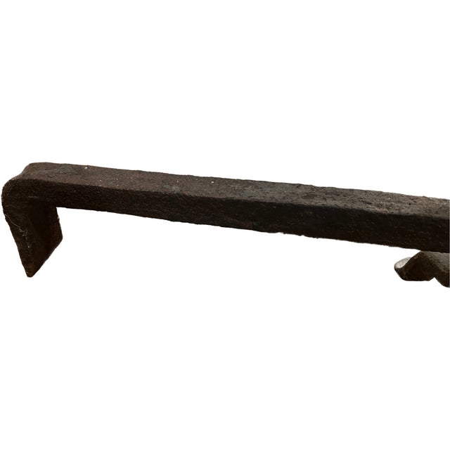 Andirons With Faces For Sale - Image 4 of 7